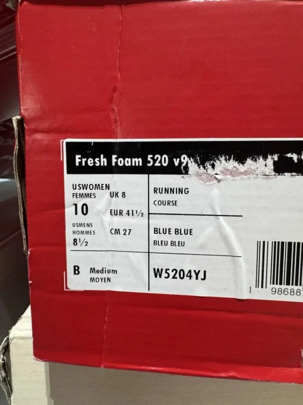 New Balance Womens Fresh Foam 520v9 Running Shoes Blue Size 10 B